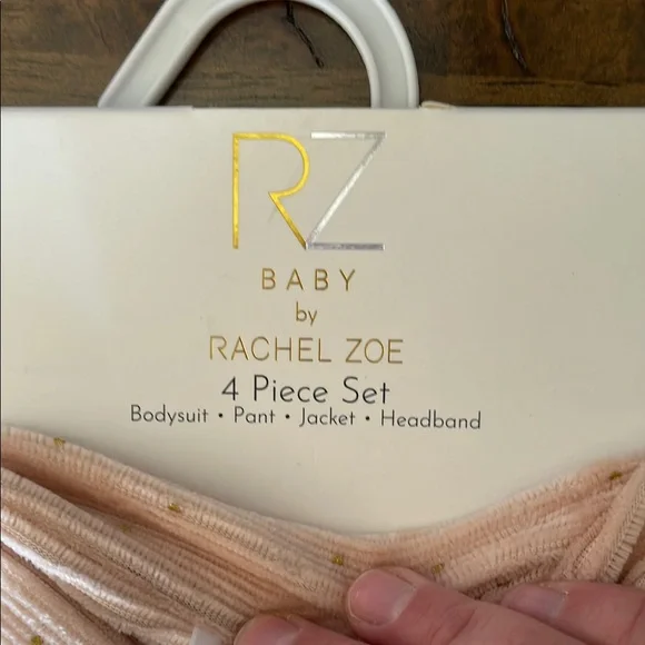 Pink Faux Fur Baby Jacket with Outfit Set - Picture 2 of 4